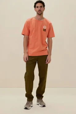 Oranje T-shirt met artwork