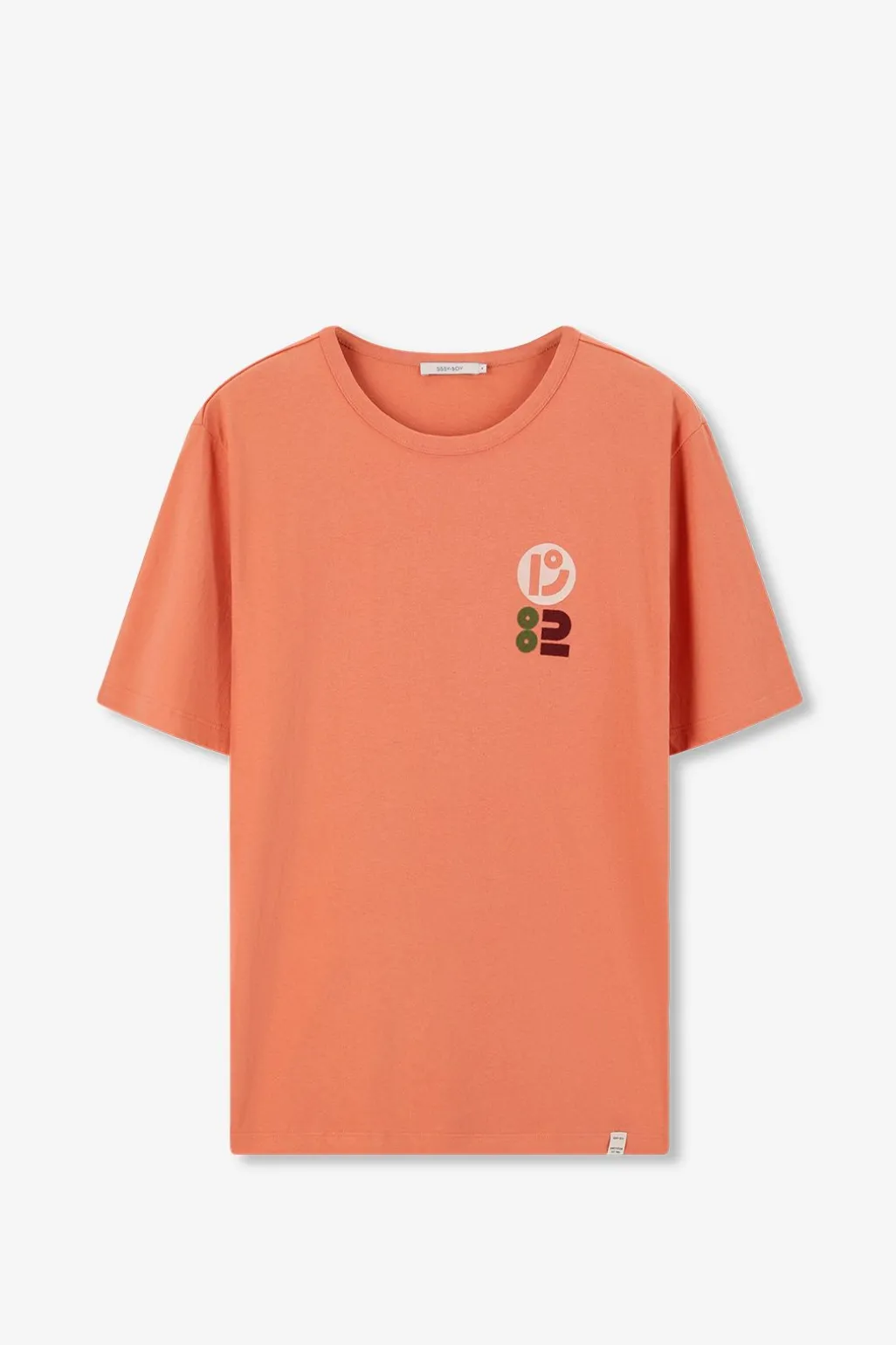 Oranje T-shirt met artwork