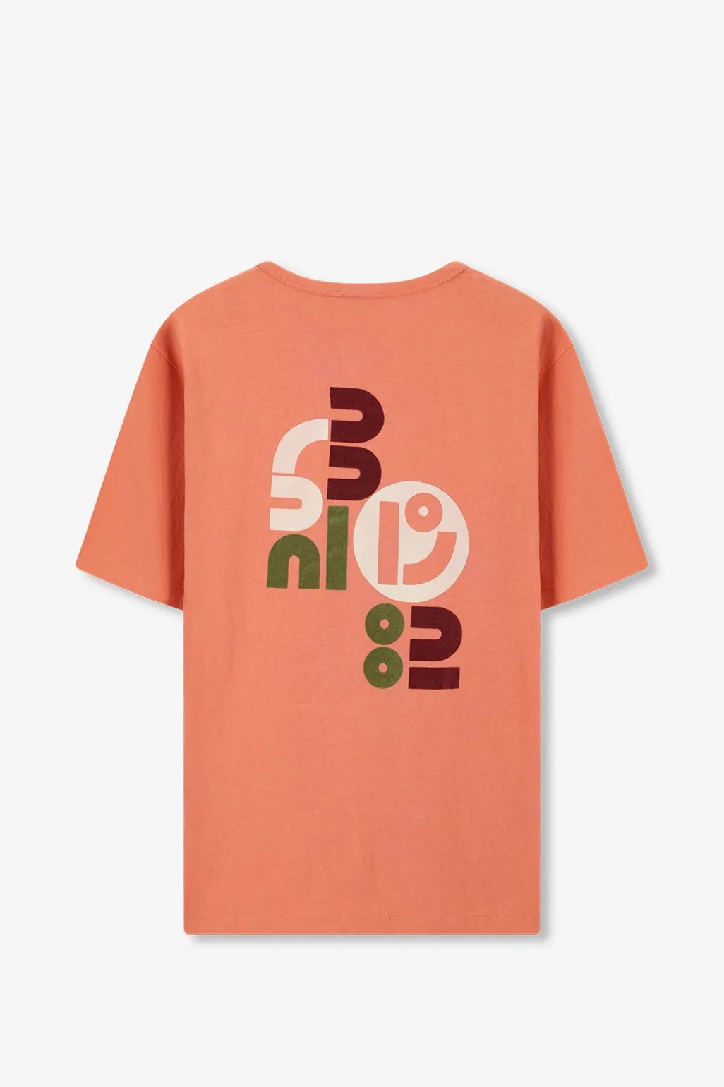 Oranje T-shirt met artwork