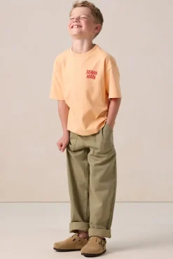 Oranje T-shirt met artwork