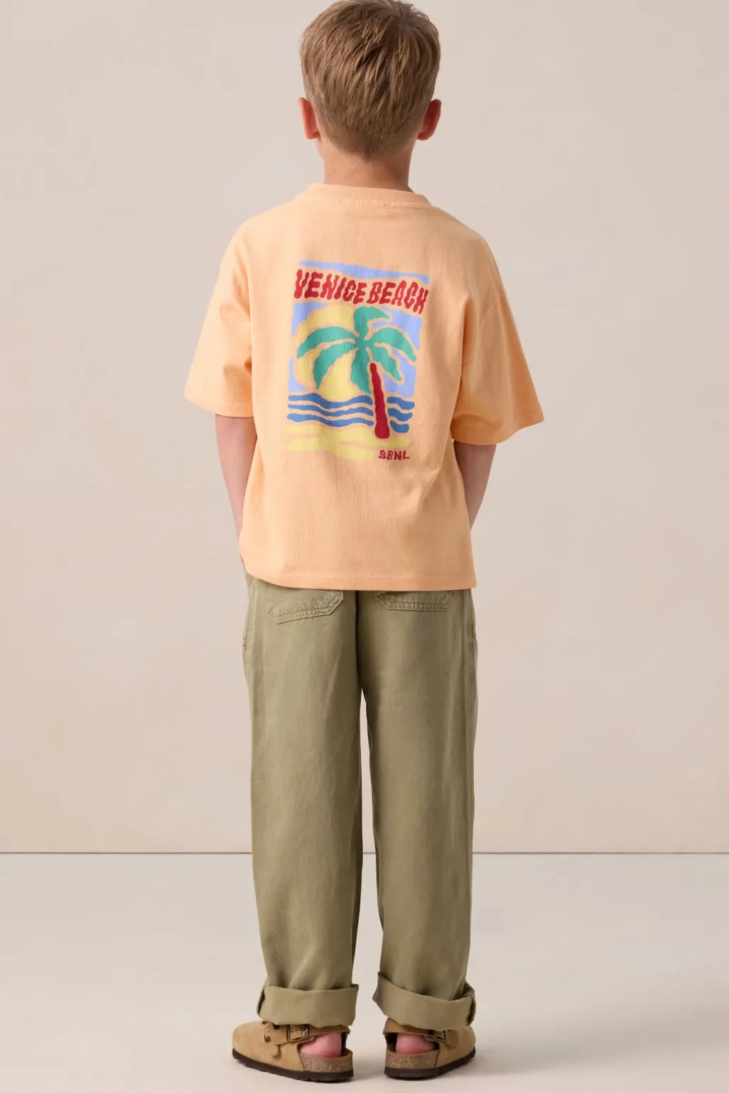 Oranje T-shirt met artwork