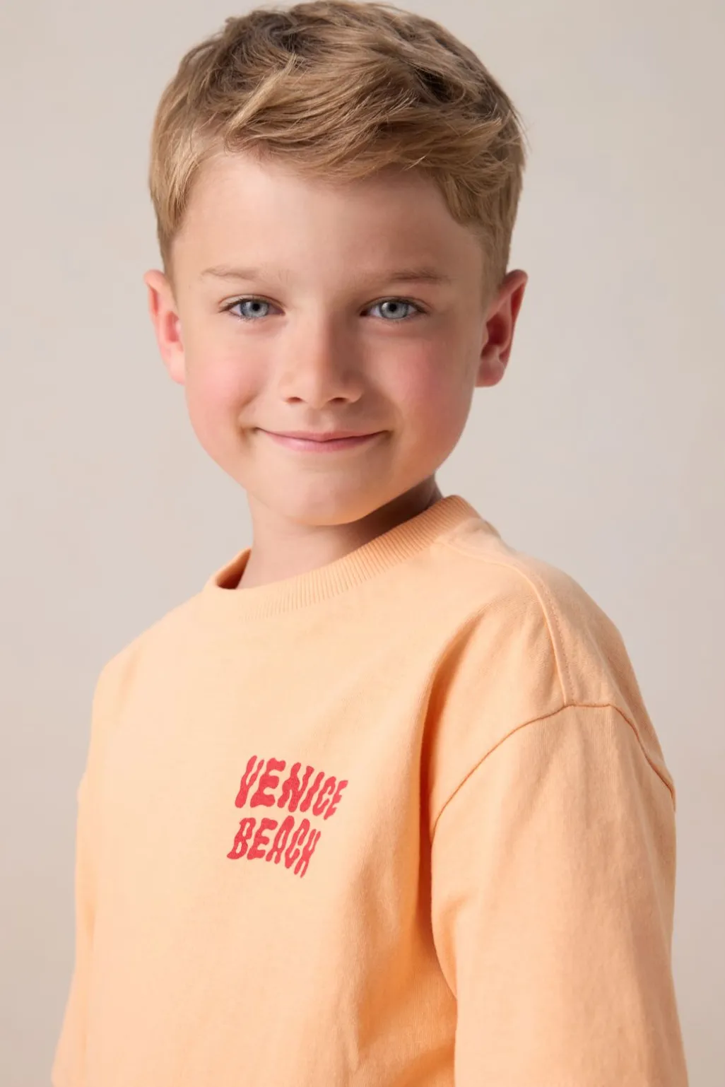 Oranje T-shirt met artwork