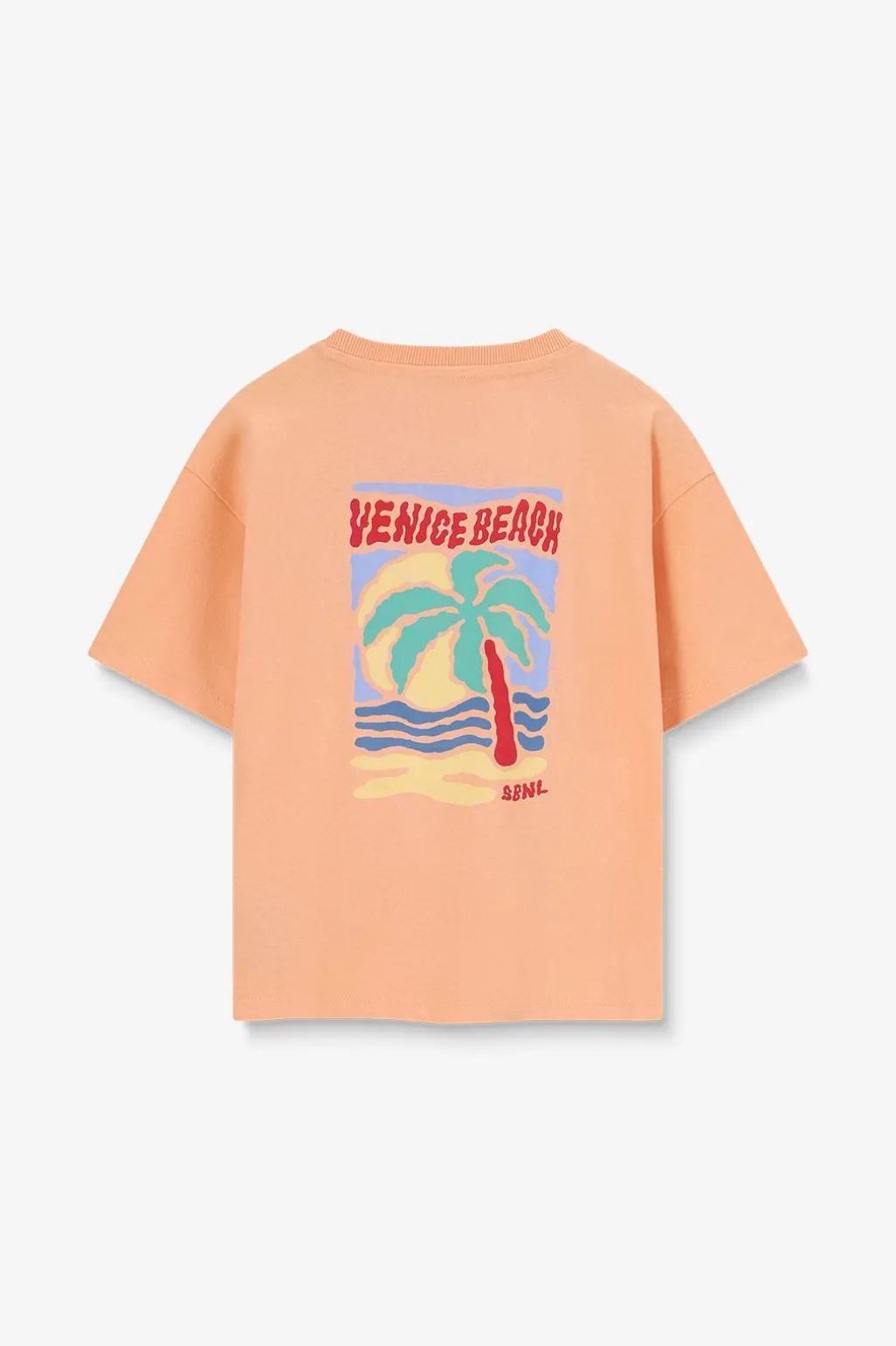 Oranje T-shirt met artwork