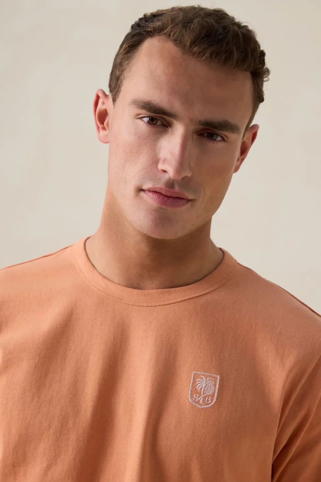Oranje T-shirt met artwork