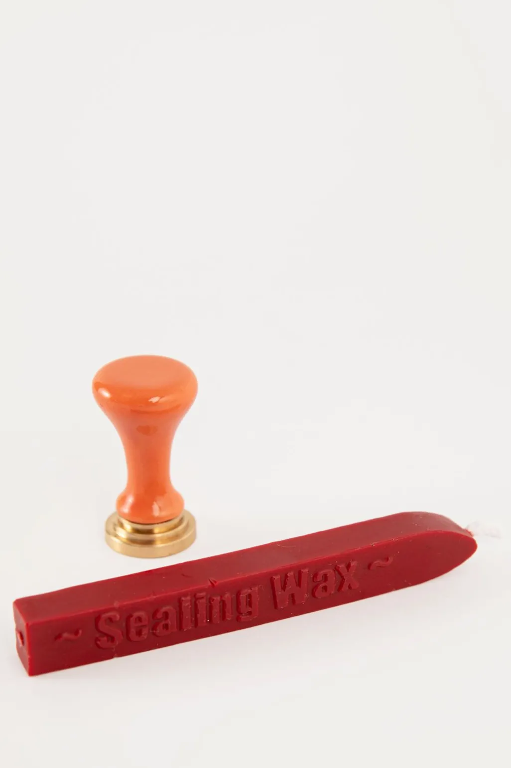 Oranje zegel was stempel set