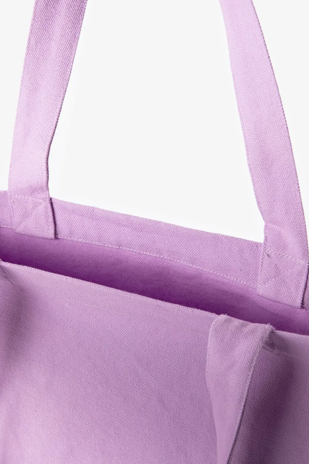 Paarse canvas shopper large