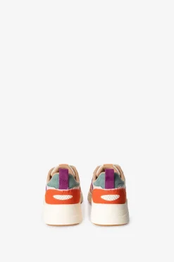 Paarse mesh sneakers