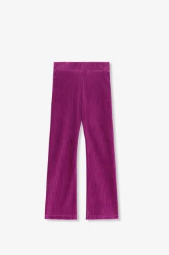 Paarse rib flared legging