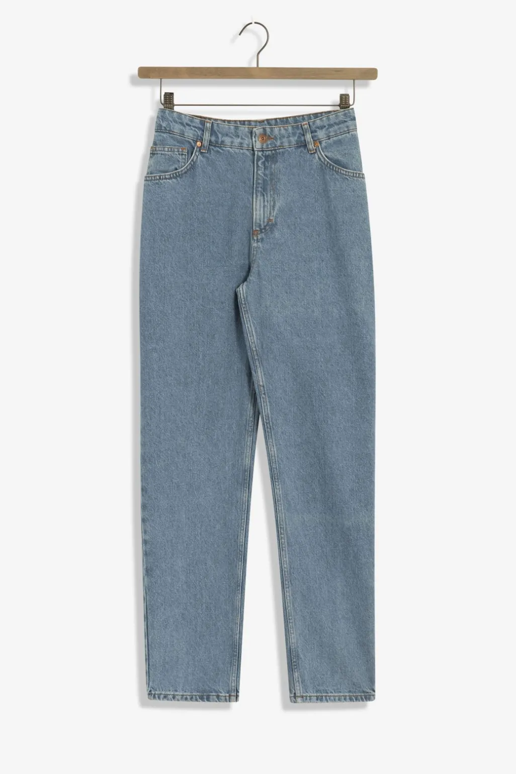 Perry blauwe mid-rise loose fit jeans