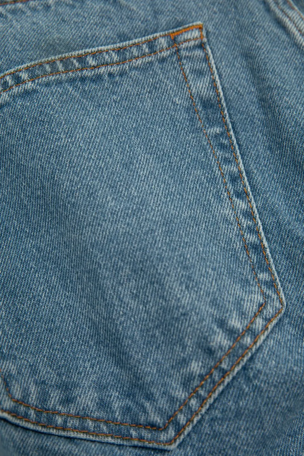 Perry blauwe mid-rise loose fit jeans
