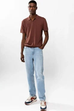 Perry Lichtblauwe mid-rise Loose Fit Jeans