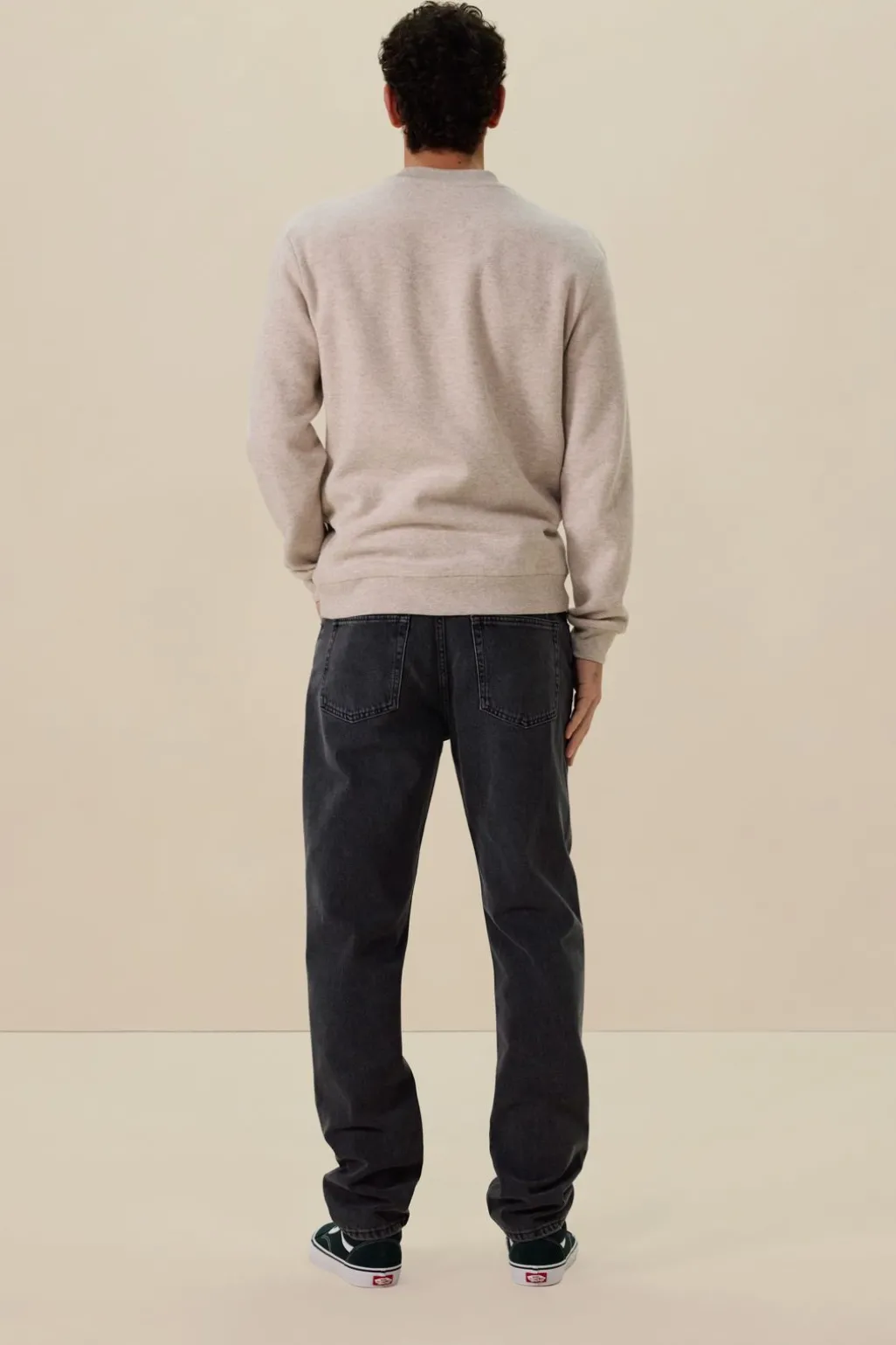 Plato grijze mid-rise straight fit jeans