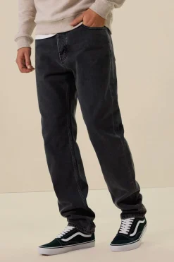Plato grijze mid-rise straight fit jeans