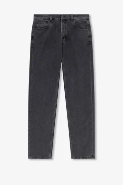 Plato grijze mid-rise straight fit jeans