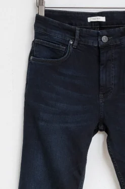 Porter donkerblauwe mid-rise Slim Fit Jeans