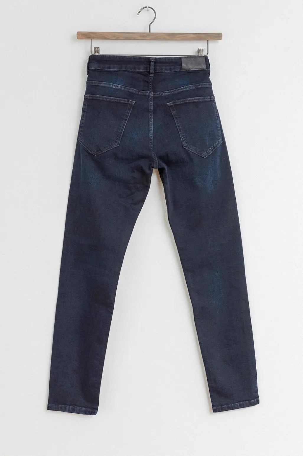 Porter donkerblauwe mid-rise Slim Fit Jeans