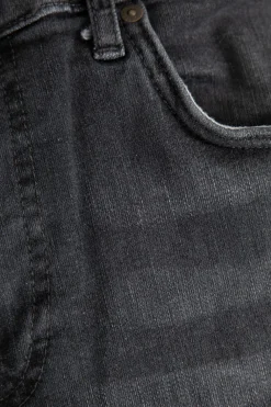 Porter donkergrijze mid-rise slim fit jeans