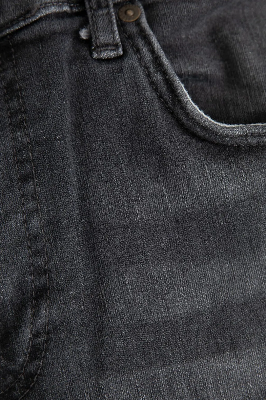 Porter donkergrijze mid-rise slim fit jeans