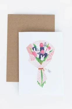 Postkaart boeket Pasen