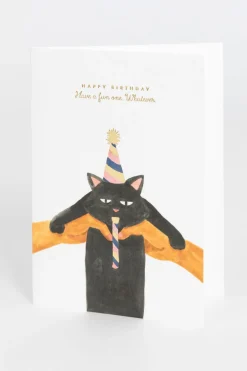 Postkaart Happy Birthday cat
