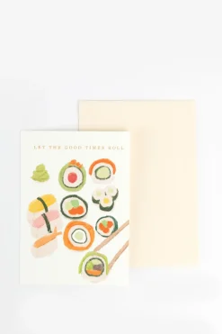Postkaart sushi rolls