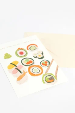 Postkaart sushi rolls
