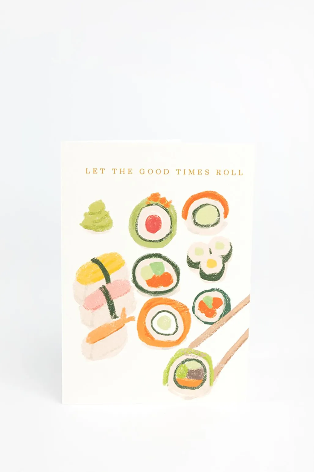 Postkaart sushi rolls