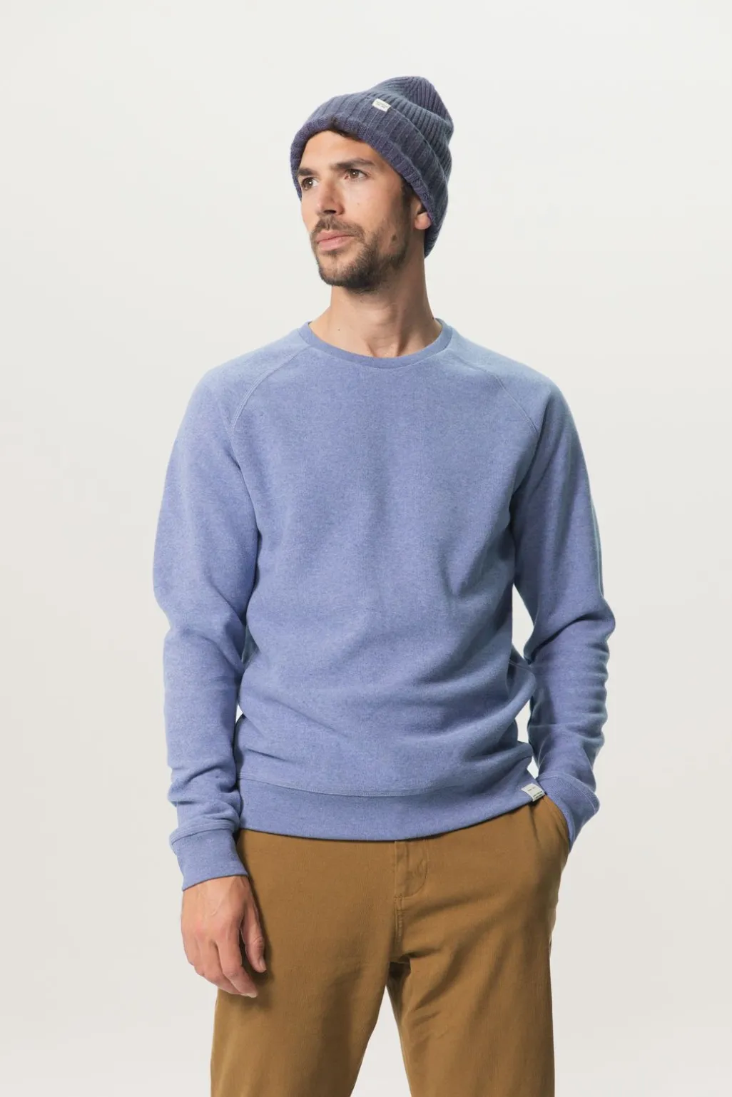 Raglan light sweater blauw