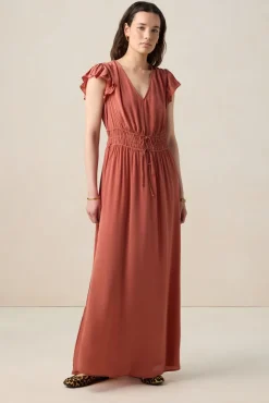 Rode maxi jurk