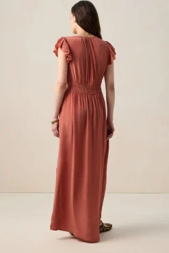 Rode maxi jurk