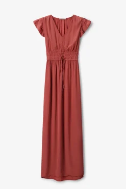Rode maxi jurk