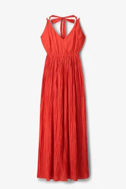 Rode maxi jurk