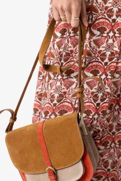 Rode maxi jurk met bloemenprint