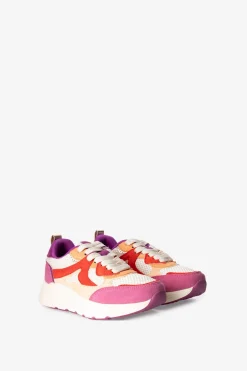 Rode mesh sneakers