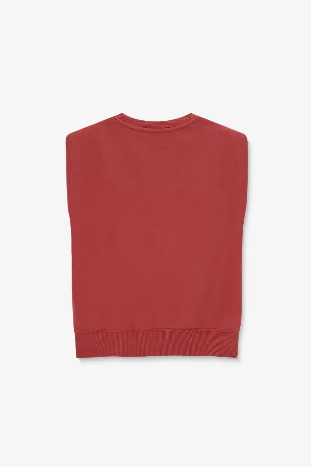 Rode mouwloze sweater