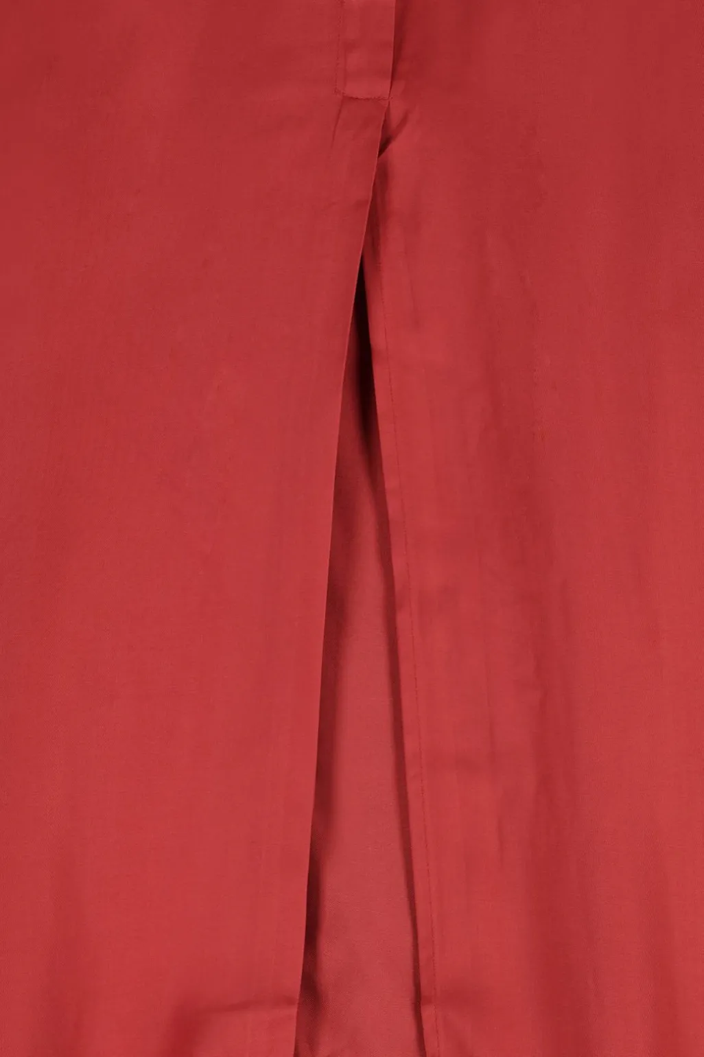Rode satijnen maxi rok