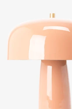 Roest oranje cupola tafellamp