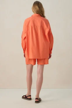 Roodoranje oversized blouse