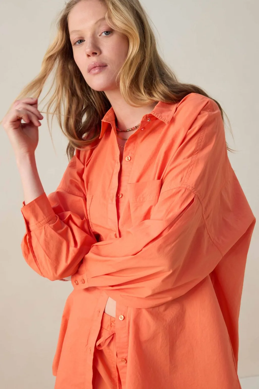 Roodoranje oversized blouse