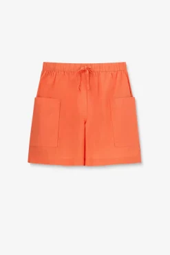 Roodoranje poplin short