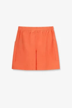 Roodoranje poplin short