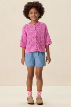 Roze ajour vest
