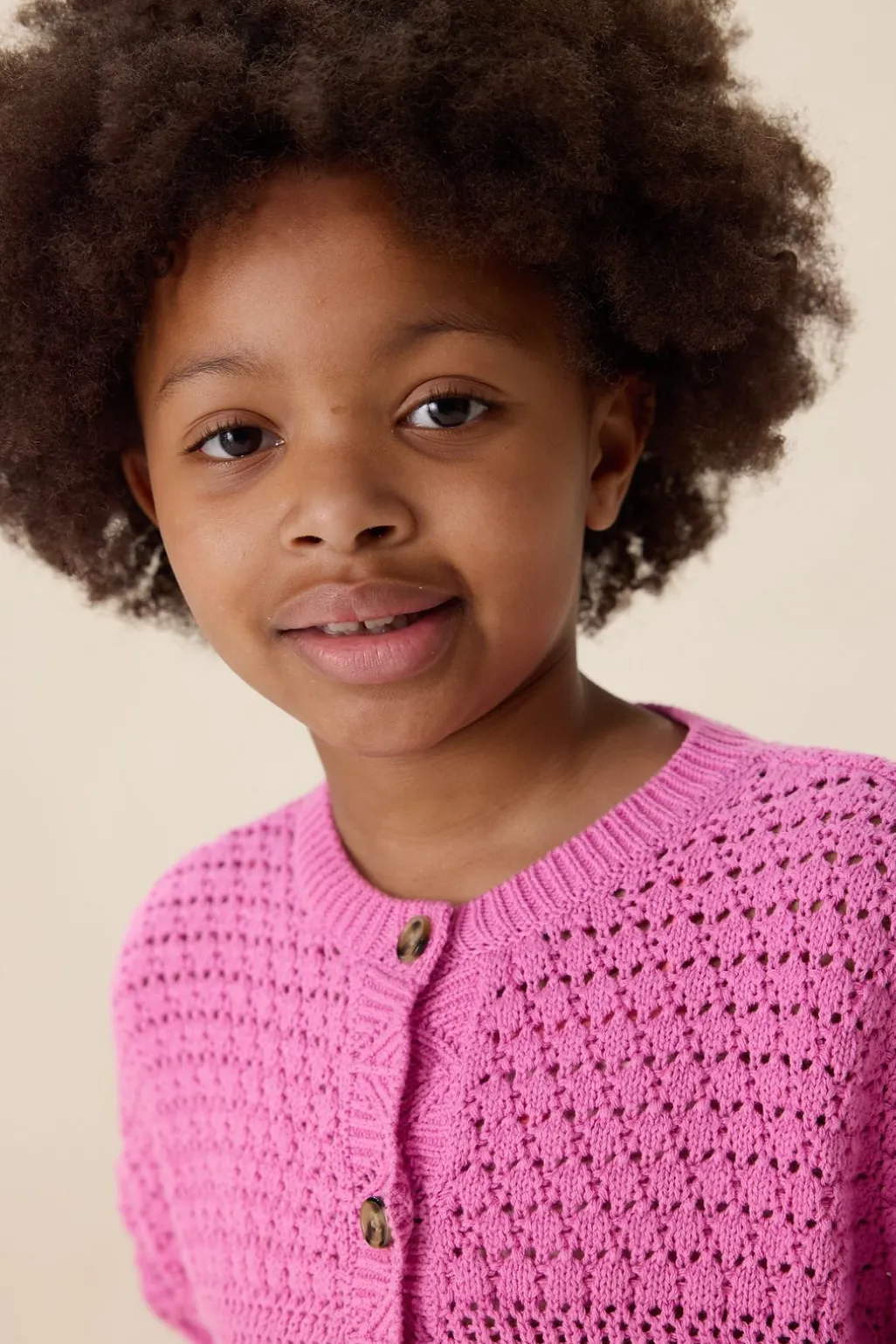 Roze ajour vest