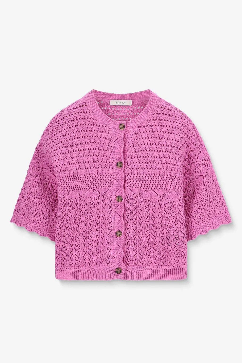Roze ajour vest