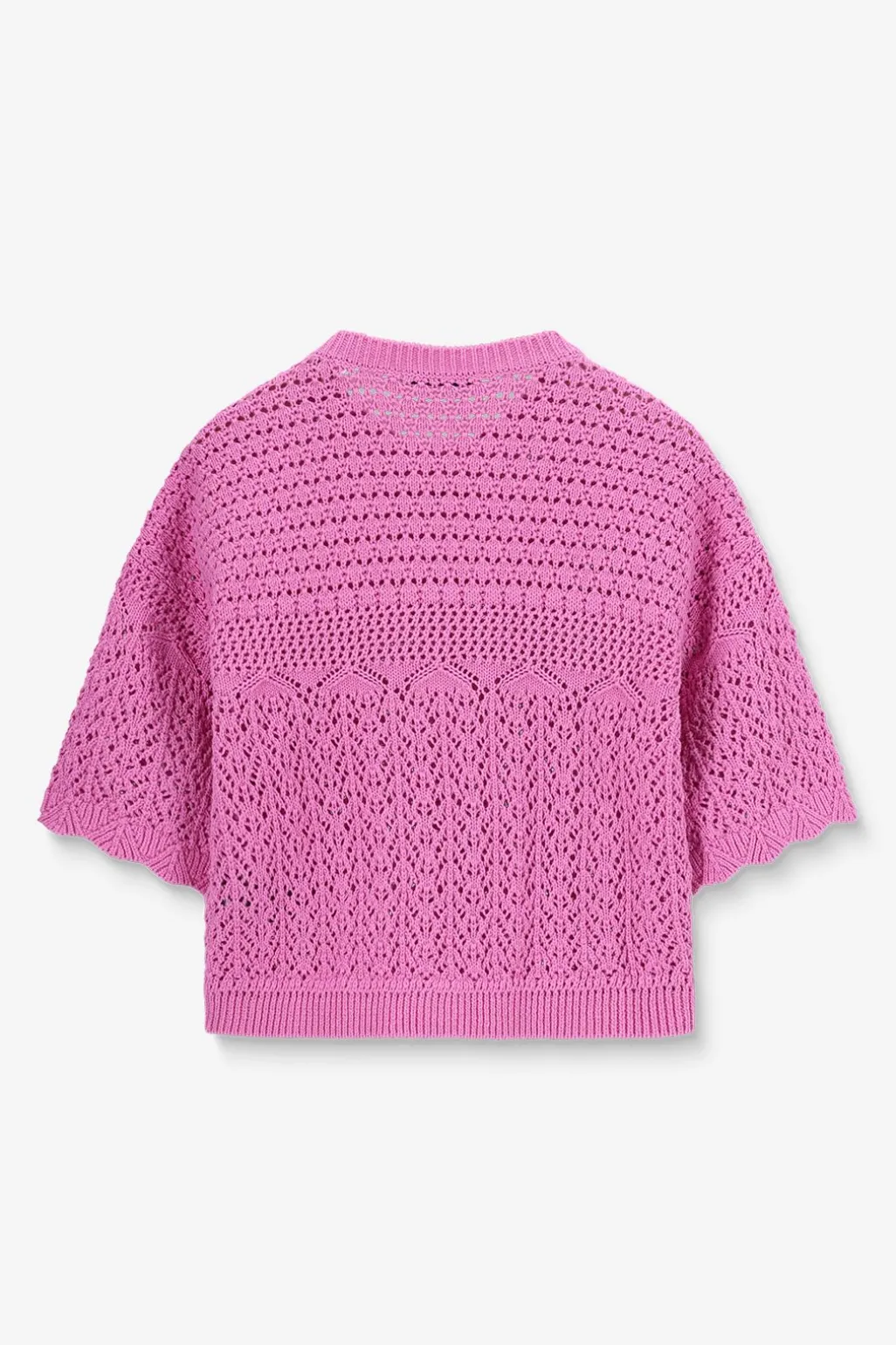 Roze ajour vest