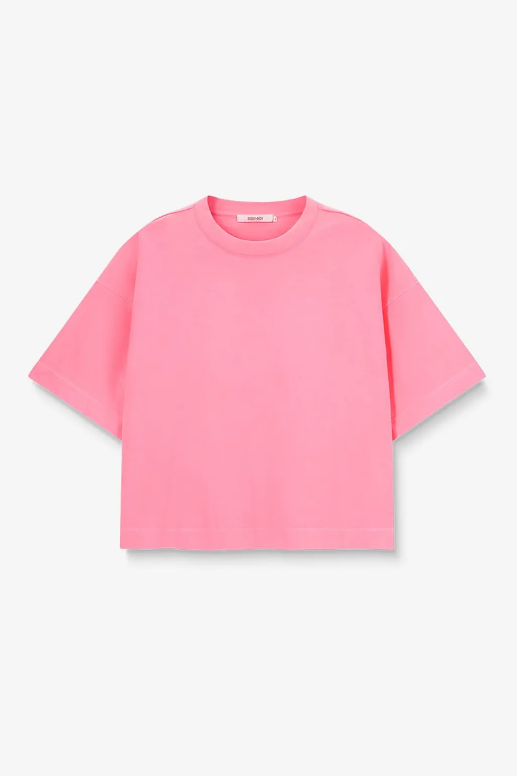 Roze boxy T-shirt