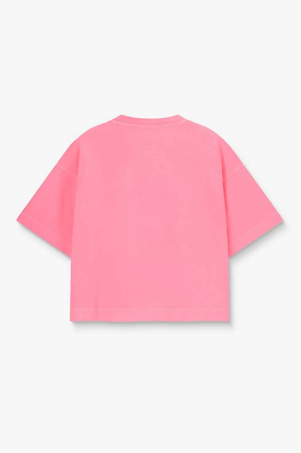 Roze boxy T-shirt