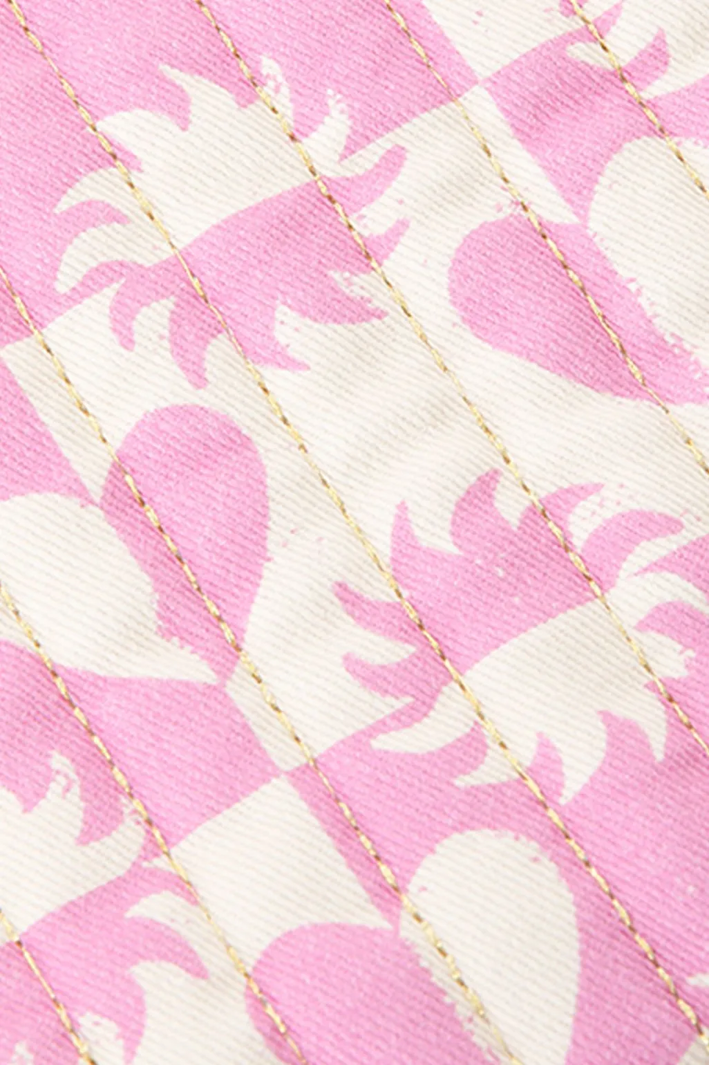 Roze etui met zon en hartjes