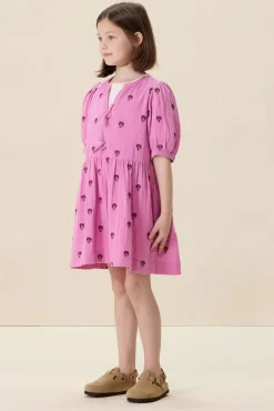 Roze jurk met embroidery
