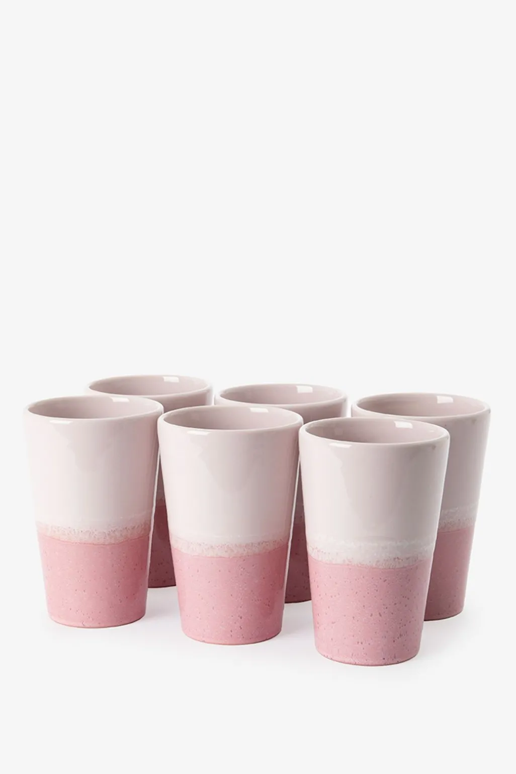 Roze latte mokken
